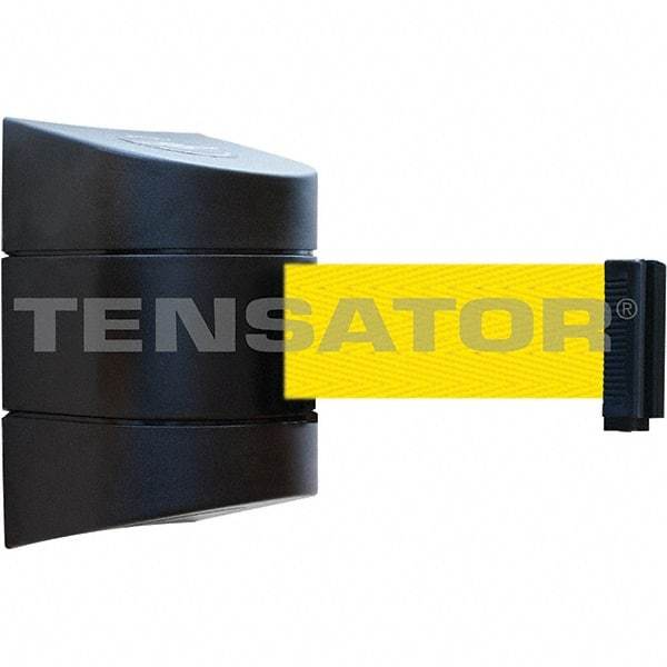 Tensator - 5-1/2" High x 3-1/4" Long x 3-1/4" Wide Magnetic Wall Mount Barrier - Metal, Black Powdercoat Finish, Black, Use with Wall Mount - Caliber Tooling