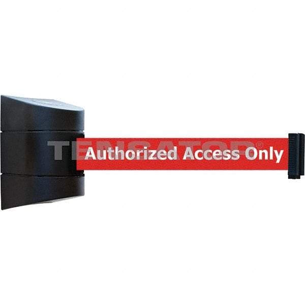 Tensator - 5-1/2" High x 3-1/4" Long x 3-1/4" Wide Magnetic Wall Mount Barrier - Metal, Black Powdercoat Finish, Black, Use with Wall Mount - Caliber Tooling