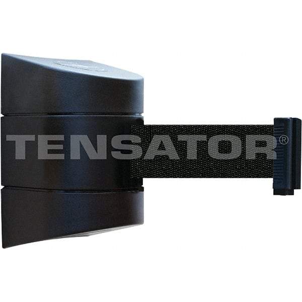 Tensator - 5-1/2" High x 3-1/4" Long x 3-1/4" Wide Magnetic Wall Mount Barrier - Metal, Black Powdercoat Finish, Black, Use with Wall Mount - Caliber Tooling