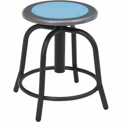 NPS - Swivel & Adjustable Stools Type: Adjustable Height Swivel Stool Base Type: Steel - Caliber Tooling