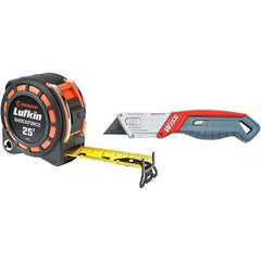 Lufkin - Tape Measures Length (Feet): 25.00 Width (Inch): 1-3/16 - Caliber Tooling