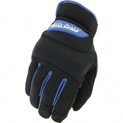 PRO-SAFE - Size 2XL (12) Work Gloves - For General Purpose, Uncoated, Slip-On Cuff, Full Fingered, Black, Paired - Caliber Tooling