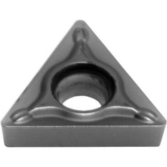 Sumitomo - TCGT32.51 ESU Grade AC5015S Carbide Turning Insert - TiAlSiN Finish, 60° Triangle, 3/8" Inscr Circle, 0.156" Thick, 0.0156" Corner Radius - Caliber Tooling