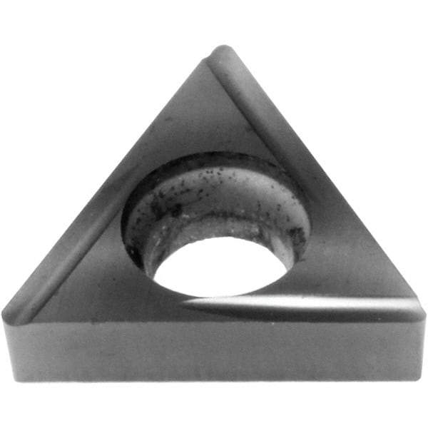 Sumitomo - TBGT521 LFX Grade AC5015S Carbide Turning Insert - TiAlSiN Finish, 60° Triangle, 0.156" Inscr Circle, 1/16" Thick, 0.0156" Corner Radius - Caliber Tooling