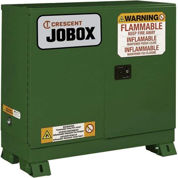 Jobox - Safety Cabinets   Hazardous Chemical Type: Corrosive Chemicals    Color: Green - Caliber Tooling