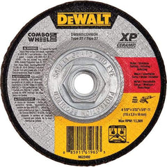 DeWALT - 4-1/2" 24 Grit Ceramic Cutoff Wheel - 3/32" Thick, 5/8-11 Arbor, 13,300 Max RPM, Use with Angle Grinders - Caliber Tooling