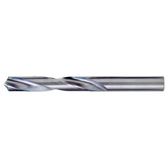 ‎#16 Dia. × 0.177″ Shank × 1-5/8″ Flute Length × 2-3/4″ OAL, 118°, Bright, 2xD Flute, Round Solid Carbide Drill - Exact Industrial Supply