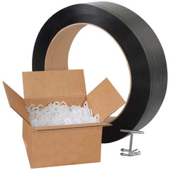 Value Collection - Strapping Kits Type: Polypropylene Strapping Kit Contents: 9000' of 1/2" Polypropylene; 1000 Plastic Buckles; Tensioner; Cutter - Caliber Tooling