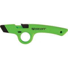 Westcott - Utility Knives, Snap Blades & Box Cutters Type: Safety Utility Knife Blade Type: Retractable - Caliber Tooling