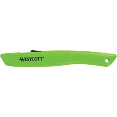 Westcott - Utility Knives, Snap Blades & Box Cutters Type: Safety Cutter Blade Type: Retractable - Caliber Tooling