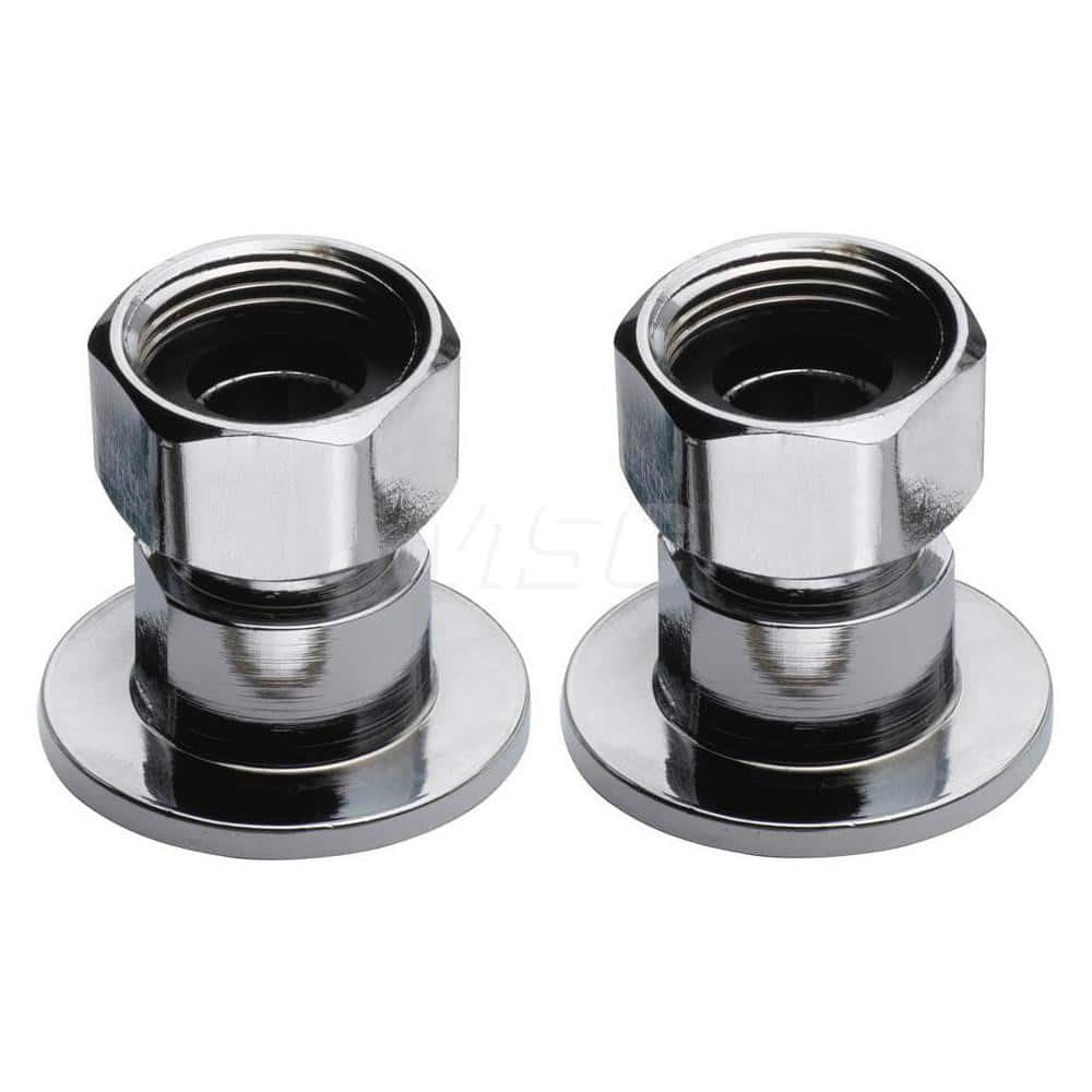 Faucet Replacement Parts & Accessories; Type: Coupling Flange; For Use With: 12-8 Silver Series 8″ Center Wall Mount Faucets; Additional Information: Fits 12-8 Silver Series 8″ center wall mount faucet. 1/2″ NPT female inlet.; Type: Coupling Flange; Type: