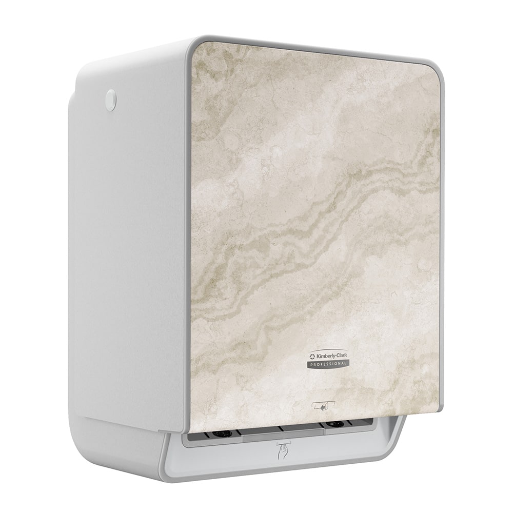 Kimberly-Clark Professional ICON ™ Automatic Roll Towel Dispenser (58740), with Warm Marble Design Faceplate; 1 Dispenser and Faceplate per Case