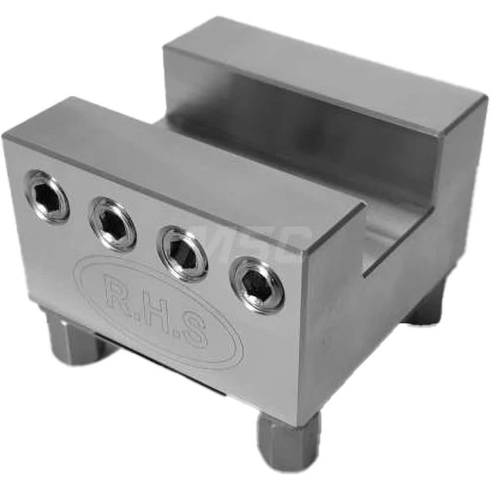 EDM Electrode Holders; System Compatibility: Erowa ITS; Holder Size: U20; Maximum Electrode Size (mm): 20; Electrode Shape Compatibility: Square/Round; Material: Aluminium; Flushing Duct: Yes; With Plate: Yes; Hardened: Yes; For Use With: Erowa/RHS ITS; S