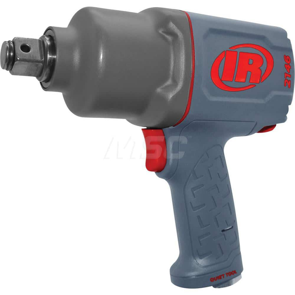 Air Impact Wrench: 1″ Drive, 5,500 RPM, 2,000 ft/lb 1/2″ Inlet, 36 CFM, 1,075 BPM, Pistol Grip, Bottom Exhaust