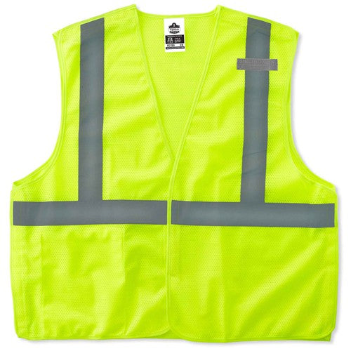 8215BA XS Lime Econ Breakaway Mesh Vest Type R Class 2 - Caliber Tooling