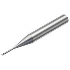 R216.32-01030-AI10G 1620 1mm 2 FL Solid Carbide End Mill - Corner Radius w/Cylindrical Shank - Caliber Tooling