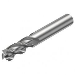 R216.33-06040-AC13U H10F 6mm 3 FL Solid Carbide End Mill - Corner chamfer w/Cylindrical Shank - Caliber Tooling