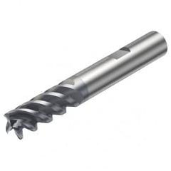 R216.34-10050-BC22P 1630 10mm 4 FL Solid Carbide End Mill - Corner Radius w/Weldon Shank - Caliber Tooling