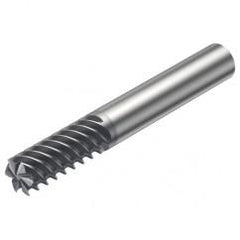 R215.36-16060-AC32L 1620 16mm 6 FL Solid Carbide End Mill - Corner Radius w/Cylindrical Shank - Caliber Tooling