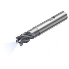 R215.34C06040-DS07K 1640 6mm 4 FL Solid Carbide End Mill - Corner Radius w/Cylindrical - Neck Shank - Caliber Tooling