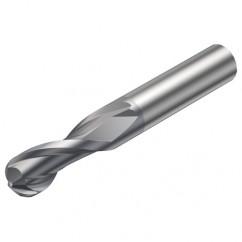 R216.42-03030-AC04G 1610 3mm 2 FL Solid Carbide Ball Nose End Mill w/Cylindrical Shank - Caliber Tooling