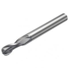 R216.42-05030-AK06G 1610 5mm 2 FL Solid Carbide Ball Nose End Mill w/Cylindrical Shank - Caliber Tooling