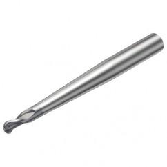 R216.42-05030-AP05G 1610 5mm 2 FL Solid Carbide Ball Nose End Mill w/Cylindrical Shank - Caliber Tooling