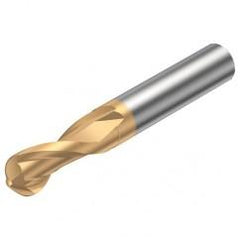 R216.42-04030-AC06G 1700 4mm 2 FL Solid Carbide ball nose endmill w/Cylindrical Shank - Caliber Tooling