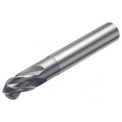 R216.44-16030-AI16G 1610 16mm 4 FL Solid Carbide Ball Nose End Mill w/Cylindrical Shank - Caliber Tooling