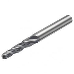 R216.54-06040RAL40G 1620 6mm 4 FL Solid Carbide Conical Ball Nose End Mill w/Cylindrical Shank - Caliber Tooling