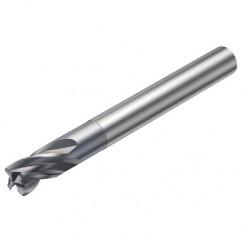 RA216.24-1630DAK04G 1610 6.35mm 4 FL Solid Carbide End Mill - Corner Radius w/Cylindrical Shank - Caliber Tooling