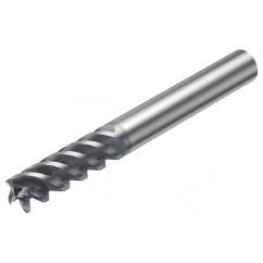 RA216.24-2450AAK12P 1630 9.525mm 4 FL Solid Carbide End Mill - Corner Radius w/Cylindrical Shank - Caliber Tooling