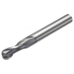 RA216.42-1630-AK08G 1610 6.35mm 2 FL Solid Carbide Ball Nose End Mill w/Cylindrical Shank - Caliber Tooling