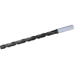 Extra Length Drill Bit: 0.5748″ Dia, 135 °, Solid Carbide TiAlN Finish, 8.7008″ Flute Length, 10.9055″ OAL, Helical Flute, Straight-Cylindrical Shank, Series B269