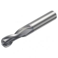 1B232-0635-XA 1620 6.35mm 2 FL Ballnose w/Cylindrical Shank - Caliber Tooling