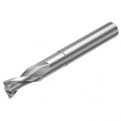 2P120-1200-NC H10F 12mm FL Straight Center Cut w/Cylindrical with Neck Shank - Caliber Tooling