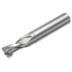 2P121-1200-NC H10F 12mm FL Straight Center Cut w/Cylindrical with Neck Shank - Caliber Tooling