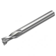 2P123-1200-NG H10F 12mm 2 FL Straight Center Cut w/Reduced Cylindrical .3mm/.012 smaller than Cutting Diameter Shank - Caliber Tooling