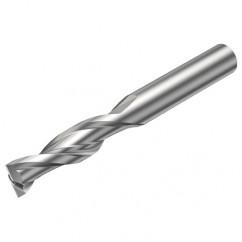 2P160-0400-NA H10F 4mm FL Straight Center Cut w/Cylindrical Shank - Caliber Tooling