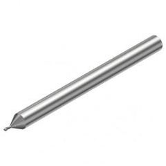 2P211-0100-PC 1620 1mm FL Straight Center Cut w/Cylindrical with Neck Shank - Caliber Tooling