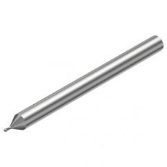 2P211-0050-PC 1620 0.5mm FL Straight Center Cut w/Cylindrical with Neck Shank - Caliber Tooling