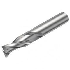 2P232-0300-NA H10F 3mm FL Straight Center Cut w/Cylindrical Shank - Caliber Tooling