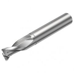 2S220-1200-150-NC H10F 12mm FL Straight Corner Radius Center Cut w/Cylindrical with Neck Shank - Caliber Tooling