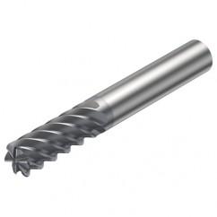 R215.26-08050BAC19H 1610 8mm 6 FL Solid Carbide End Mill - Corner Radius w/Cylindrical Shank - Caliber Tooling