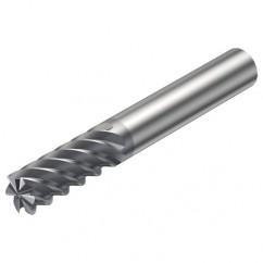 R215.34-03050-AC08L 1620 3mm 4 FL Solid Carbide End Mill - Corner Radius w/Cylindrical Shank - Caliber Tooling