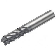 R215.H4-08050CAC02H 1610 8mm 4 FL Solid Carbide high feed End Mill w/Cylindrical Shank - Caliber Tooling