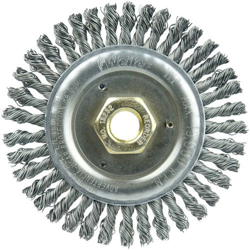 4 1/2 × 5/8″-11-0.020 Wire Size - Roughneck Stringer Bead Weld Cleaning Brush - Caliber Tooling