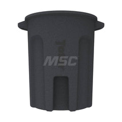 Trash Cans & Recycling Containers; Product Type: Trash Can; Container Capacity: 55 gal; Container Shape: Round; Lid Type: No Lid; Container Material: Plastic; Color: Gray; Features: Integrated Handles Aids In Lifting Of Can & Improves Dumping Efficiency;