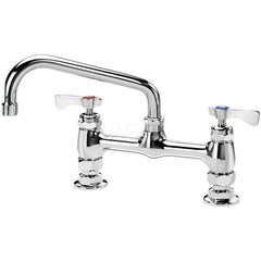 Industrial & Laundry Faucets; Type: Base Mount Faucet; Style: Base Mounted; Design: Base Mounted; Handle Type: Lever; Spout Type: Swing Spout/Nozzle; Mounting Centers: 8; Spout Size: 8; Finish/Coating: Chrome Plated Brass; Type: Base Mount Faucet