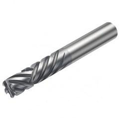 2P460-0952-NA 1630 9.52mm 6 FL Straight Center Cut w/Cylindrical Shank - Caliber Tooling